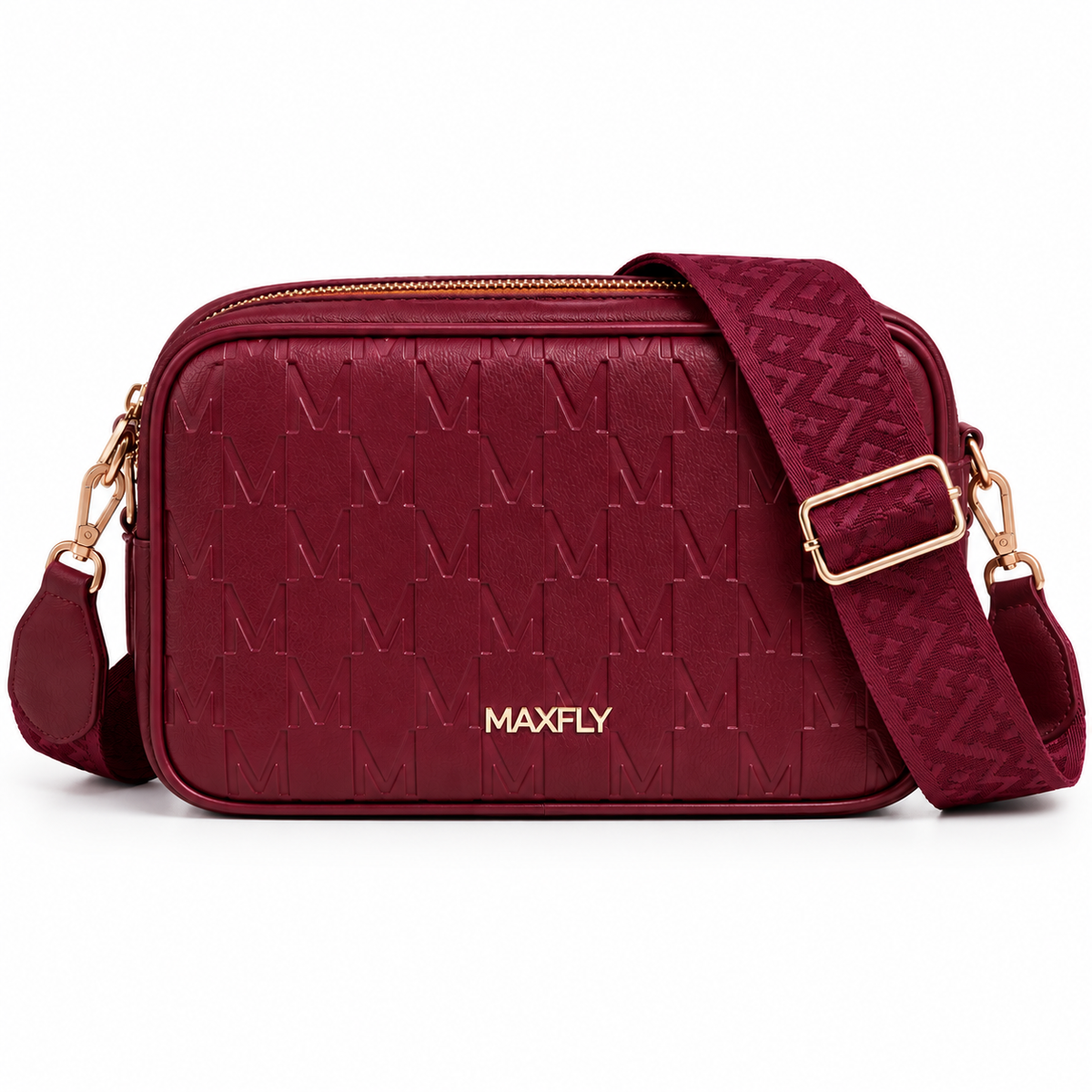Bolso bandolera Maxfly CGM2209 color vino