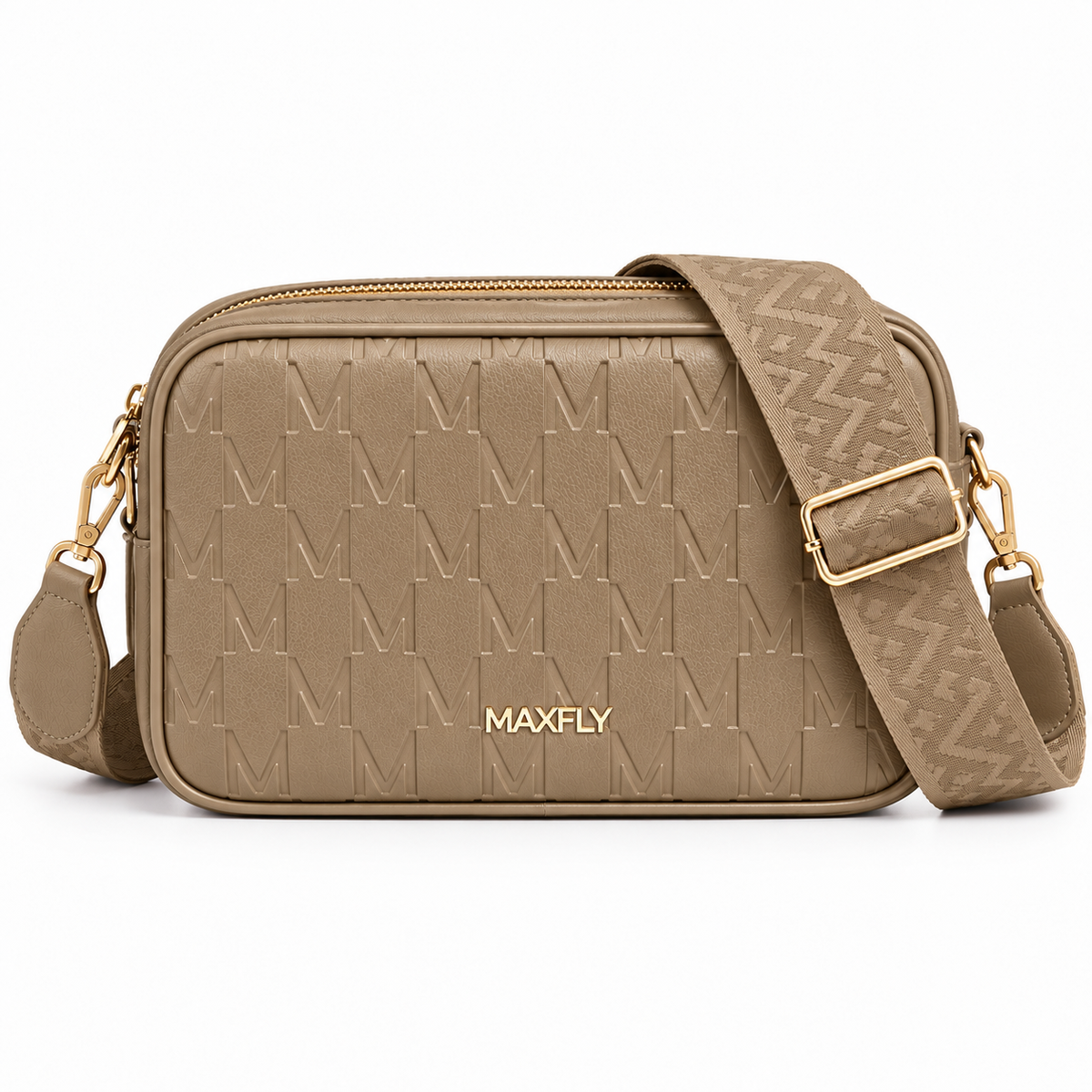 Bolso bandolera Maxfly CGM2209 color taupe
